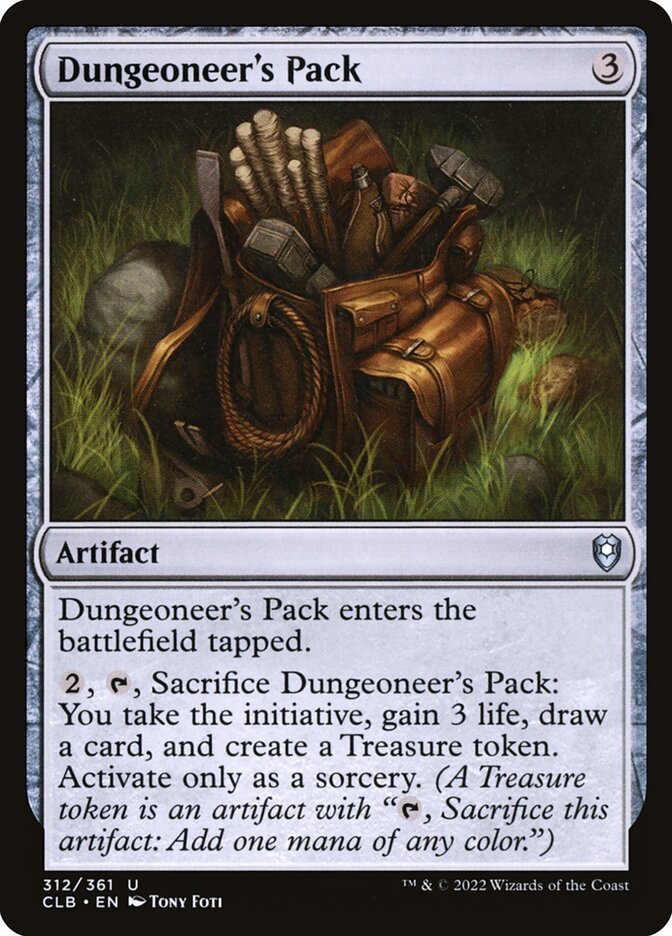 Dungeoneer's Pack card front