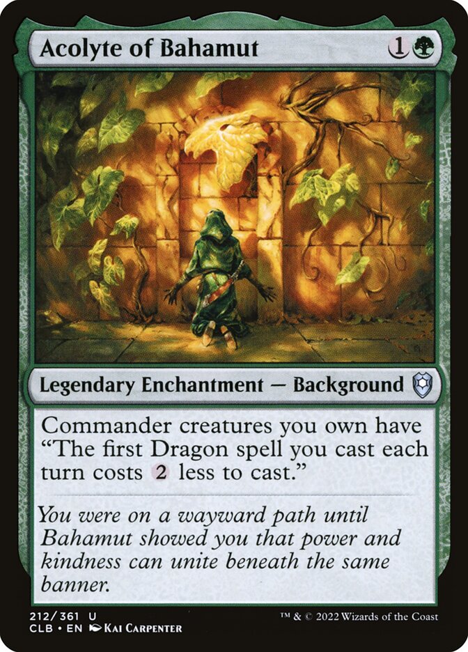 Acolyte of Bahamut card front