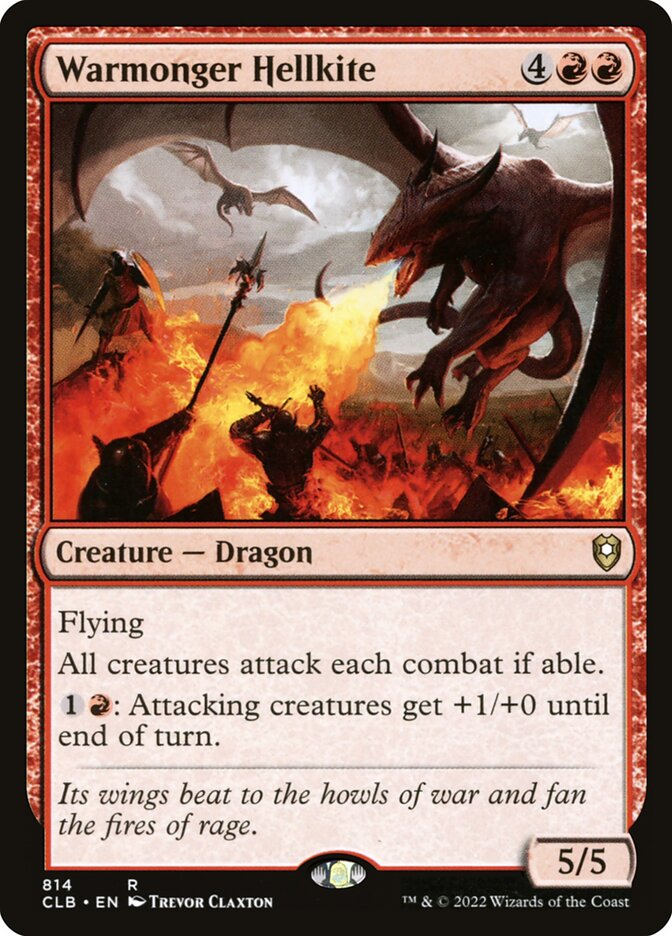 Warmonger Hellkite card front