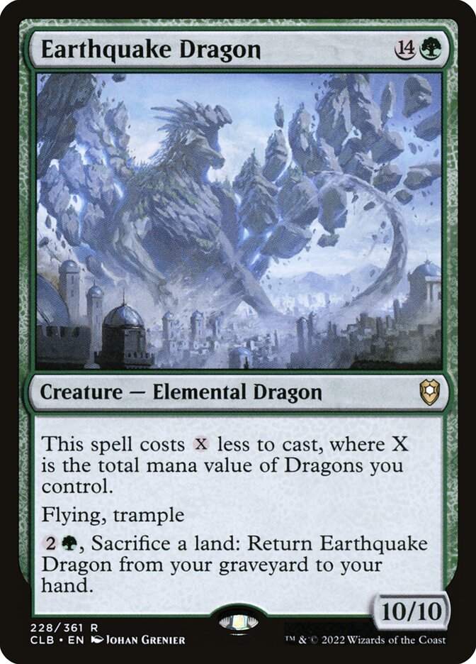 Earthquake Dragon card front