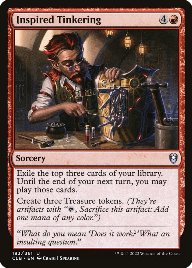 Inspired Tinkering card front