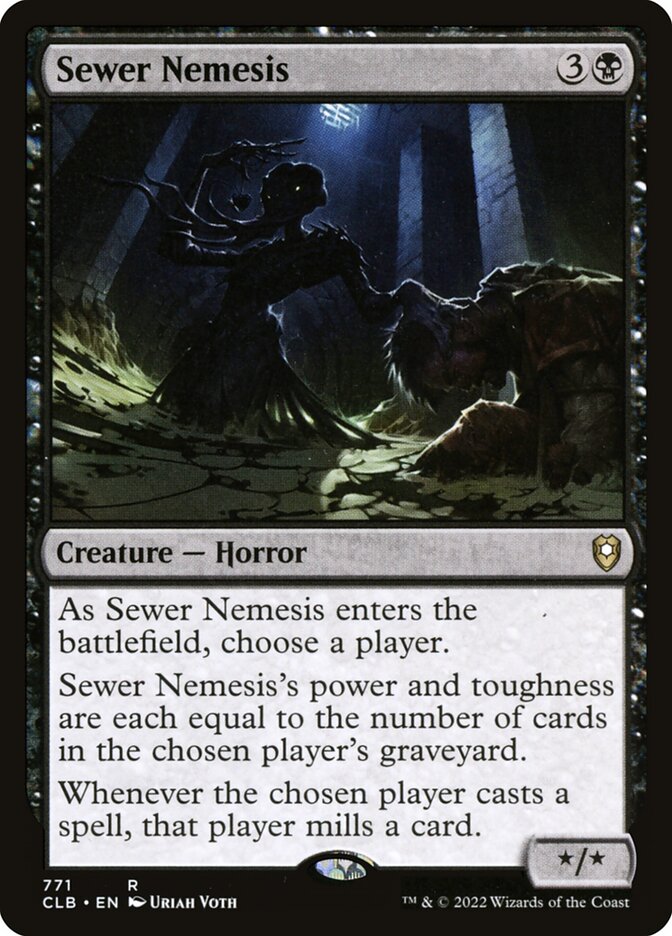Sewer Nemesis card front
