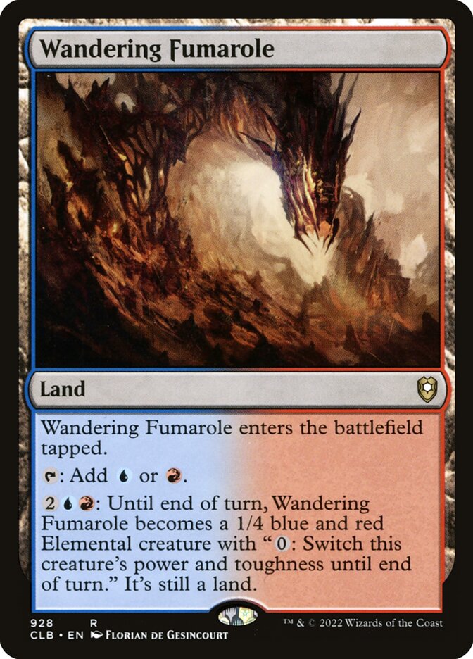 Wandering Fumarole card front