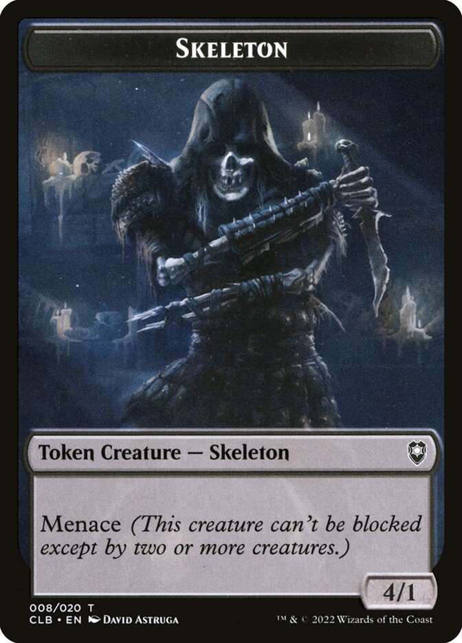 Skeleton card front