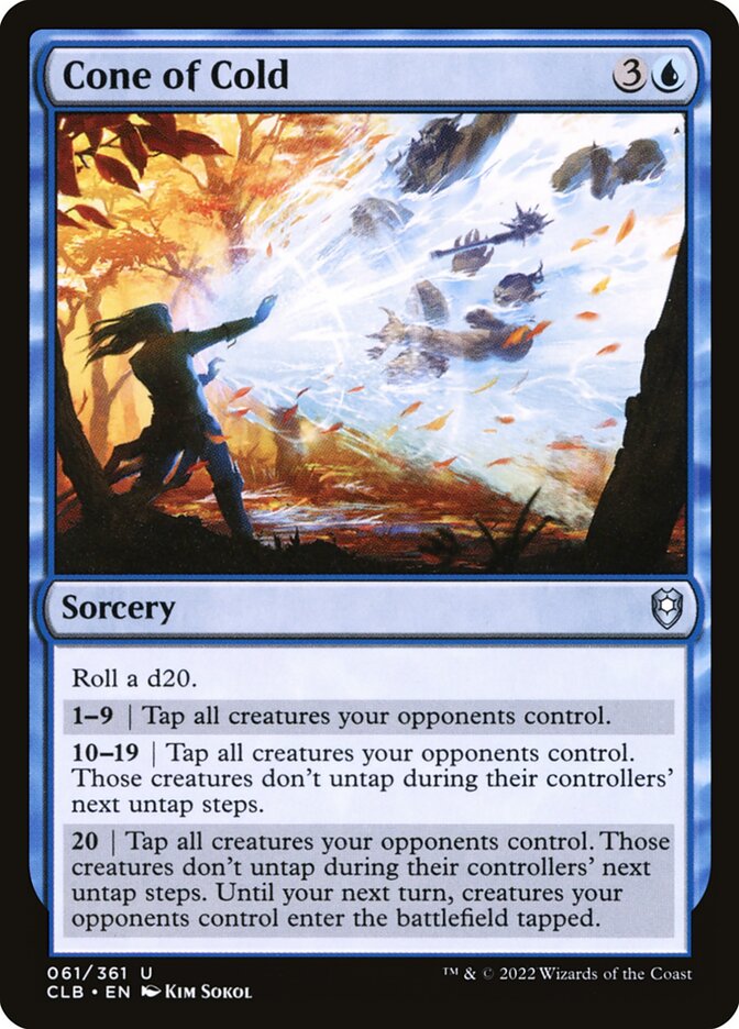 Cone of Cold card front