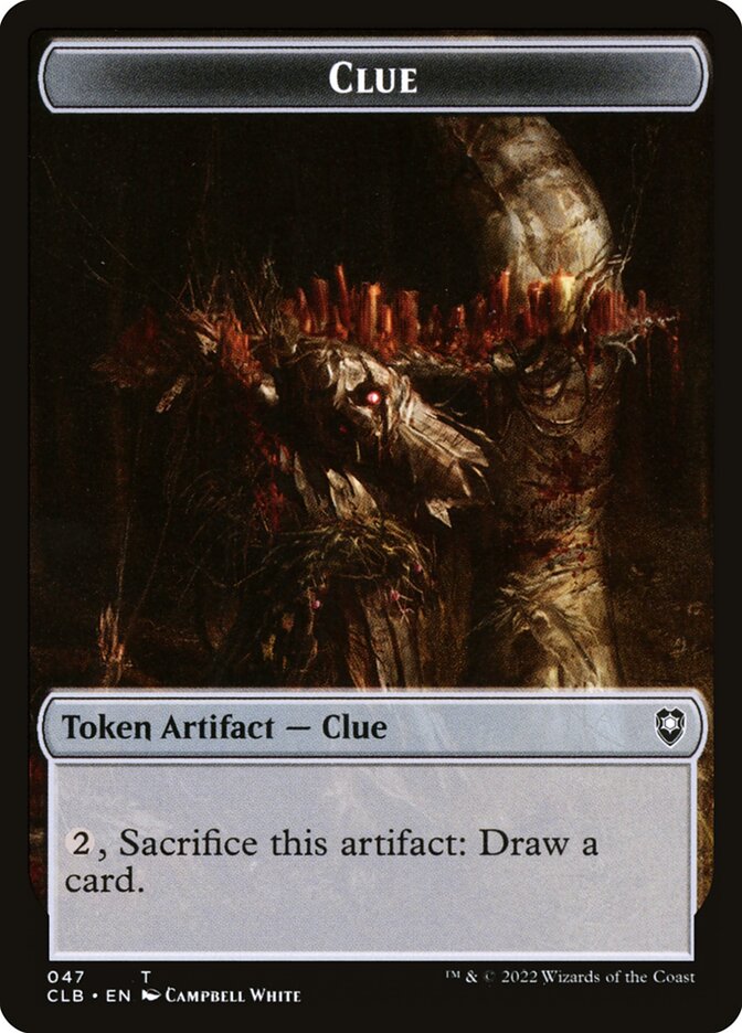 Clue card front