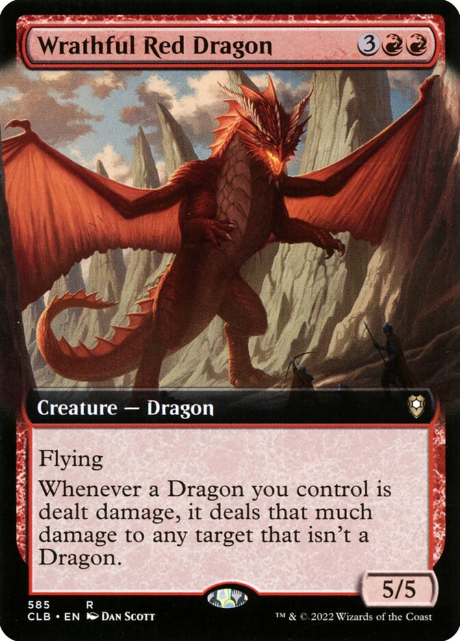 Wrathful Red Dragon card front