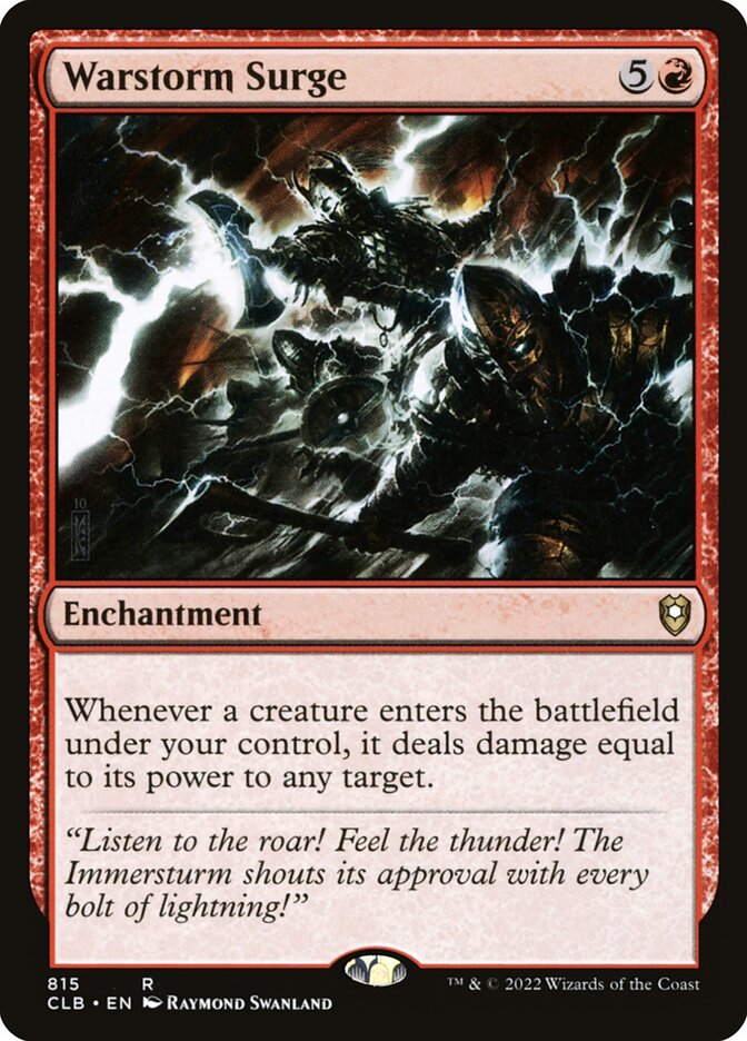 Warstorm Surge card front