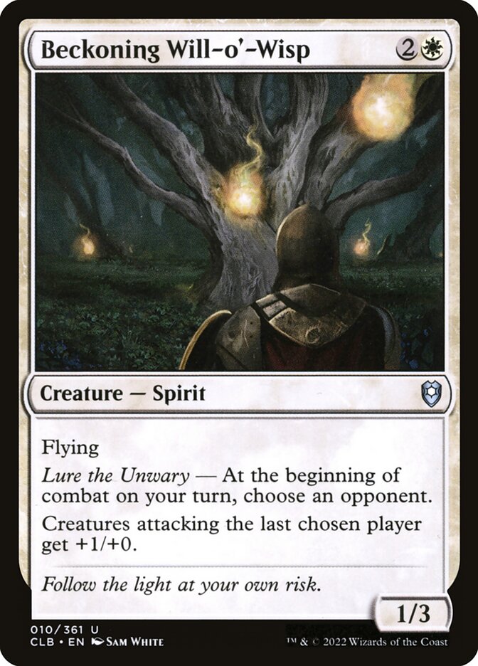 Beckoning Will-o'-Wisp card front
