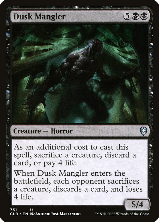 Dusk Mangler card front