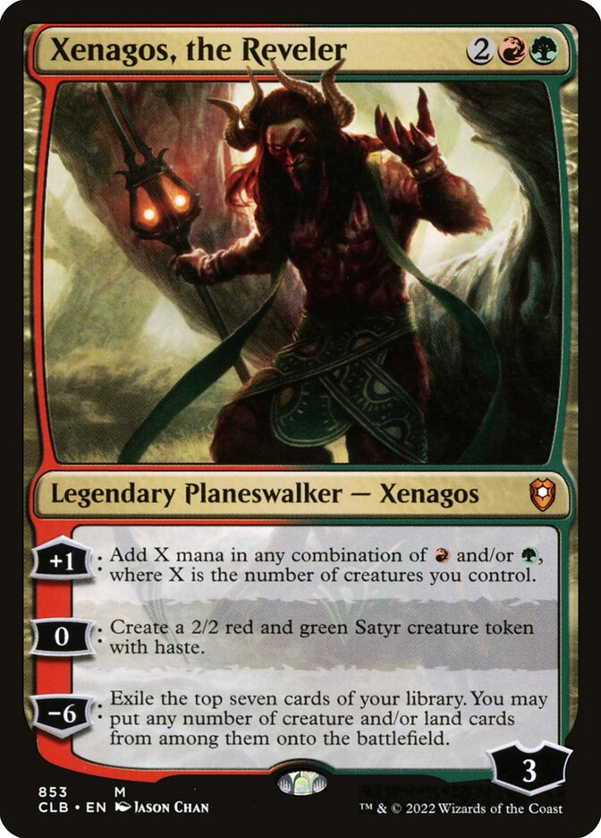 Xenagos, the Reveler card front
