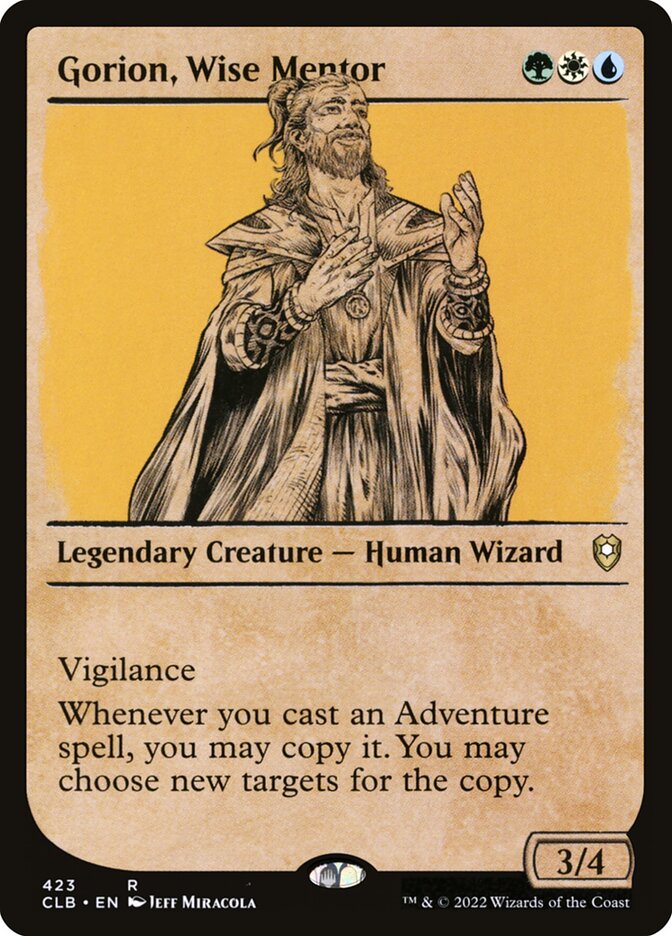 Gorion, Wise Mentor card front