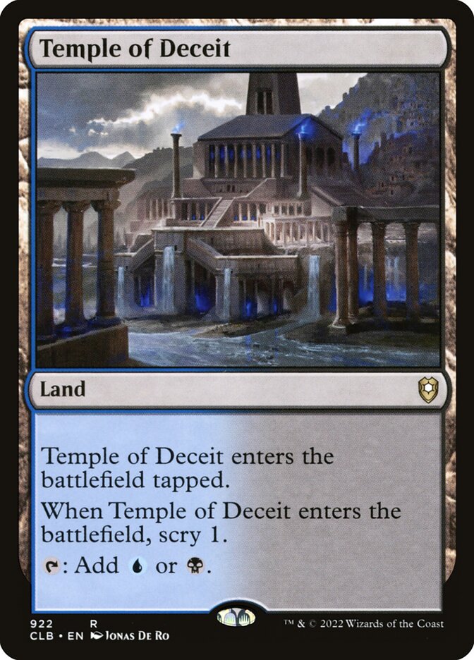 Temple of Deceit card front