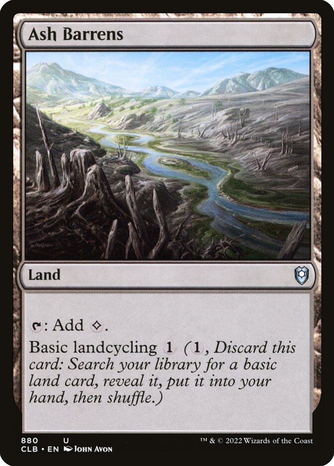 Ash Barrens card front