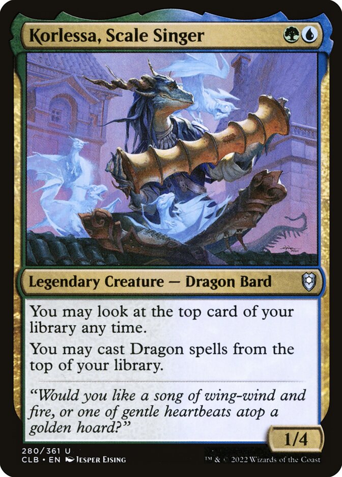 Korlessa, Scale Singer card front
