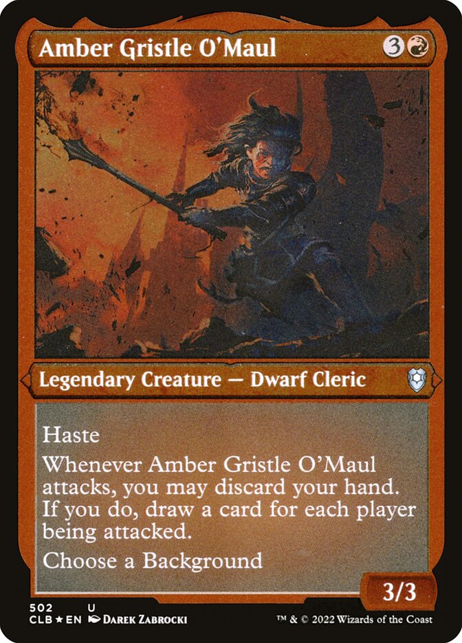 Amber Gristle O'Maul card front