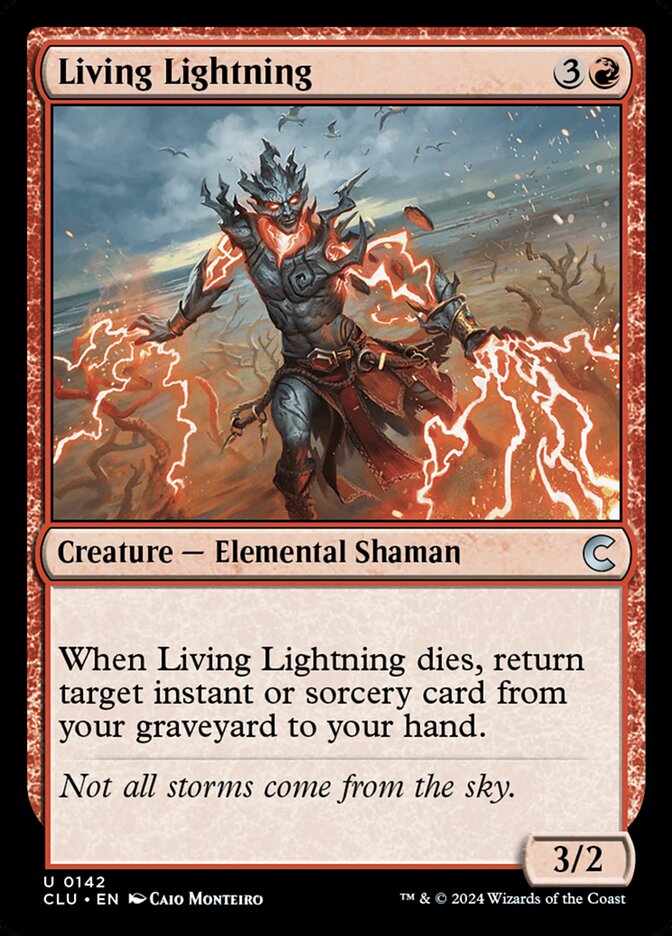 Living Lightning card front