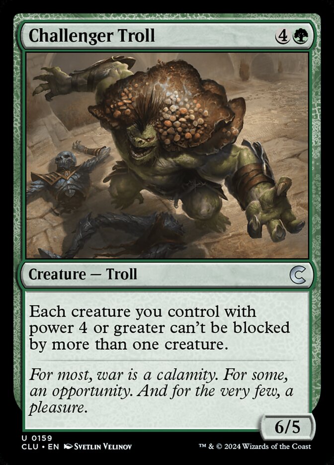 Challenger Troll card front