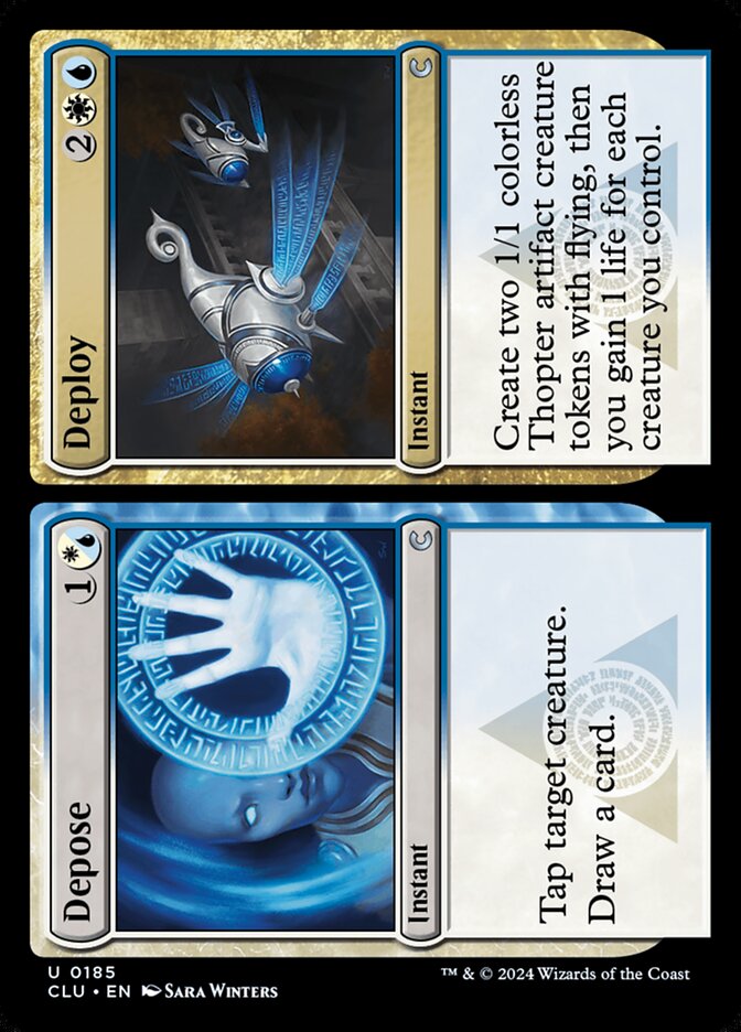 Depose card front