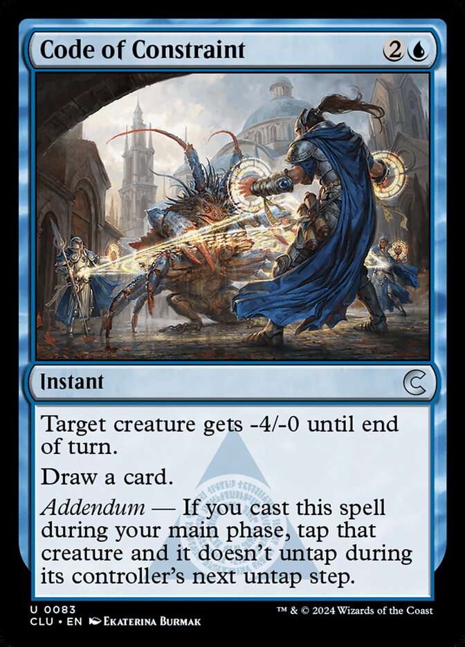Code of Constraint card front