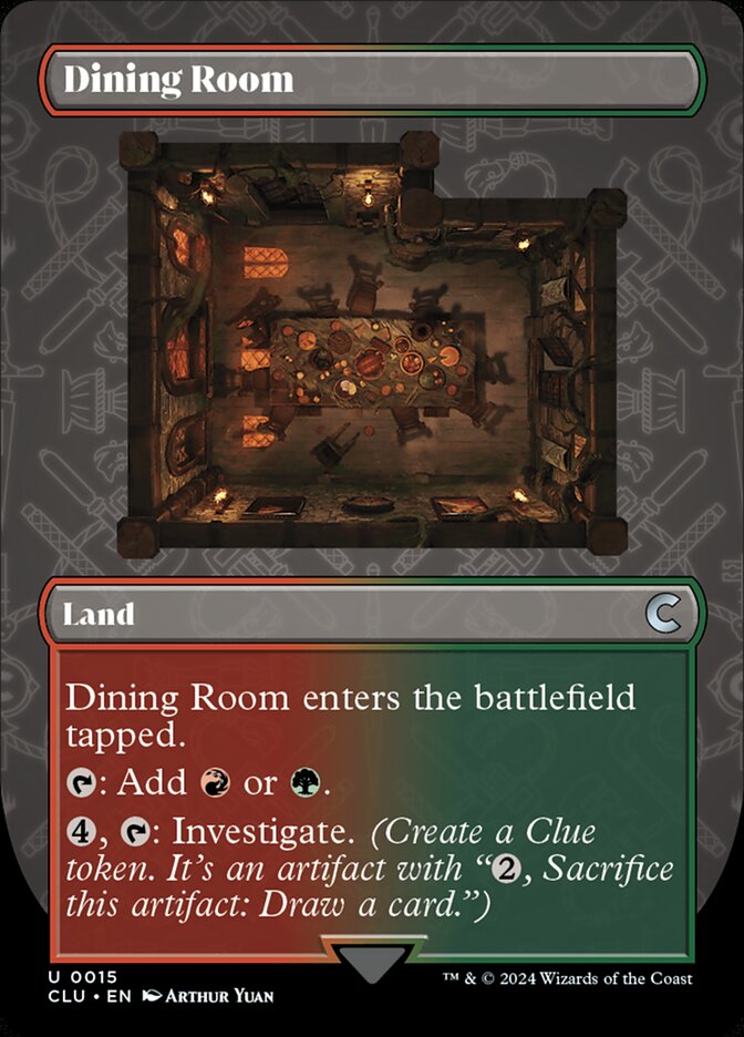 Dining Room card front