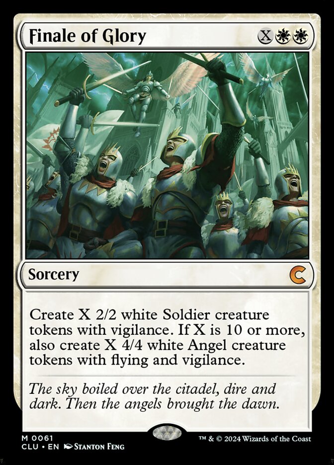 Finale of Glory card front