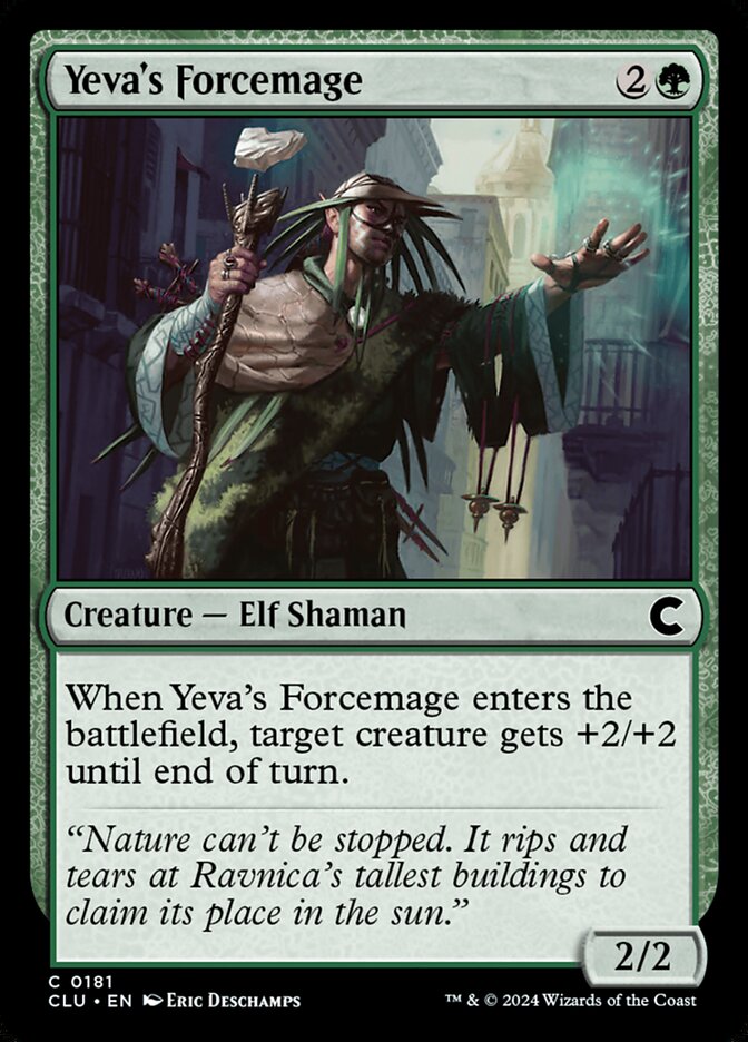Yeva's Forcemage card front