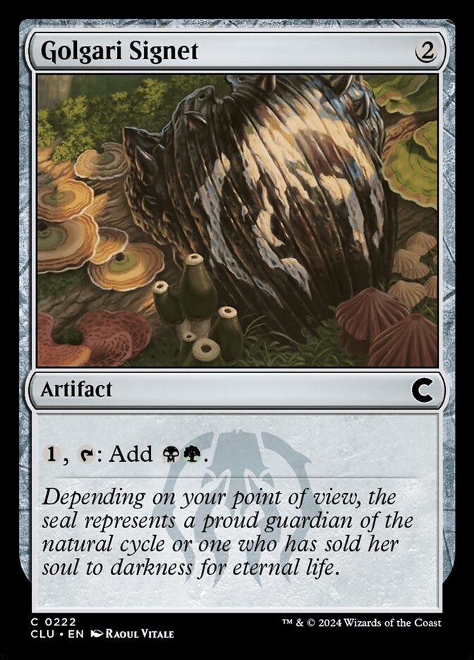 Golgari Signet card front