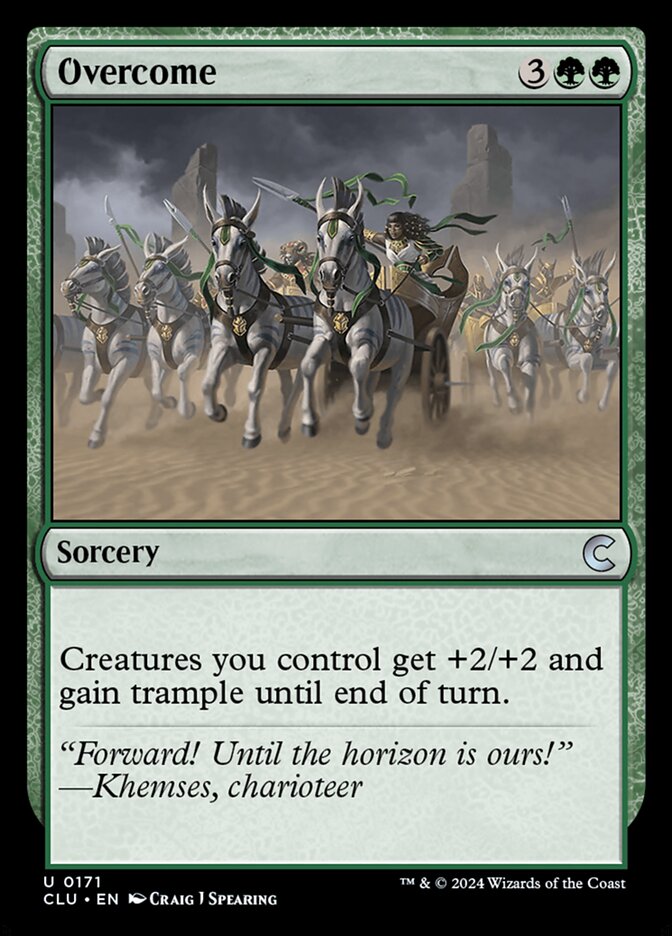 Overcome card front
