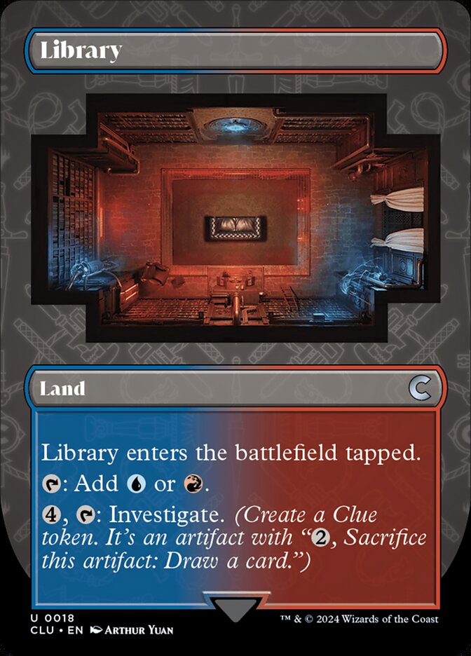Library card front