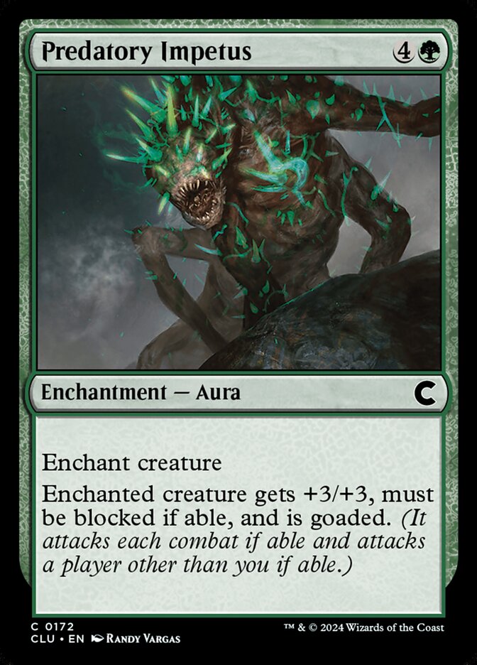 Predatory Impetus card front