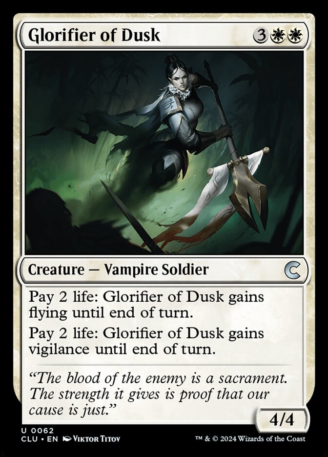 Glorifier of Dusk card front