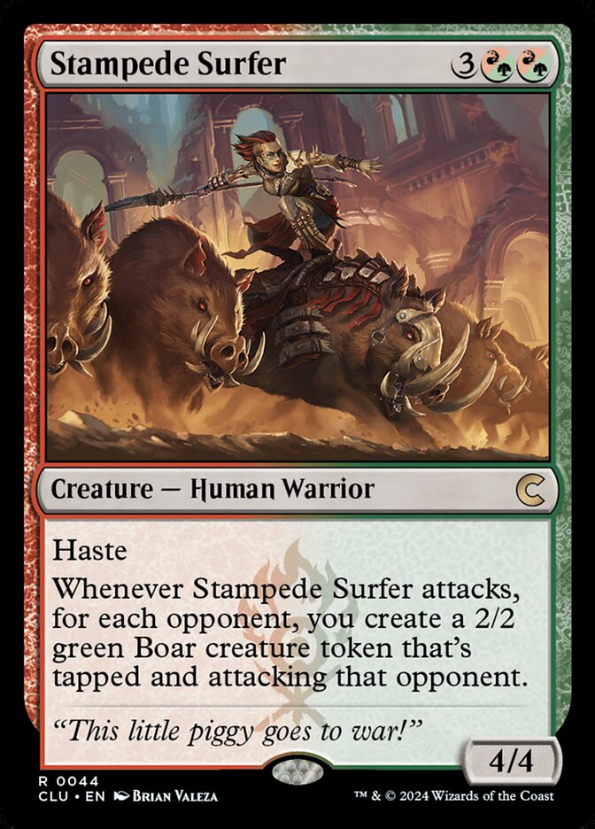 Stampede Surfer card front