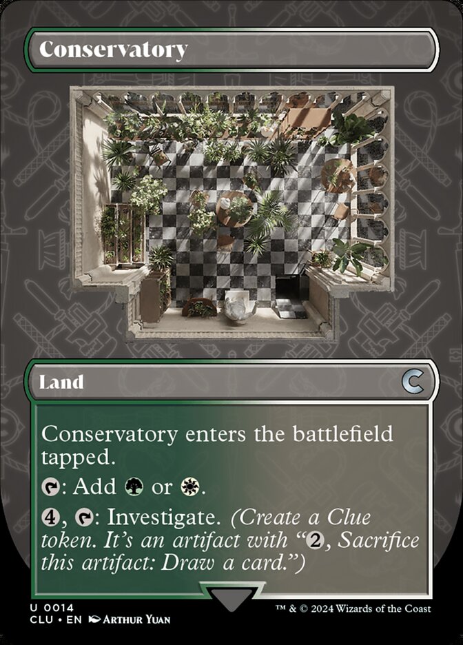 Conservatory card front