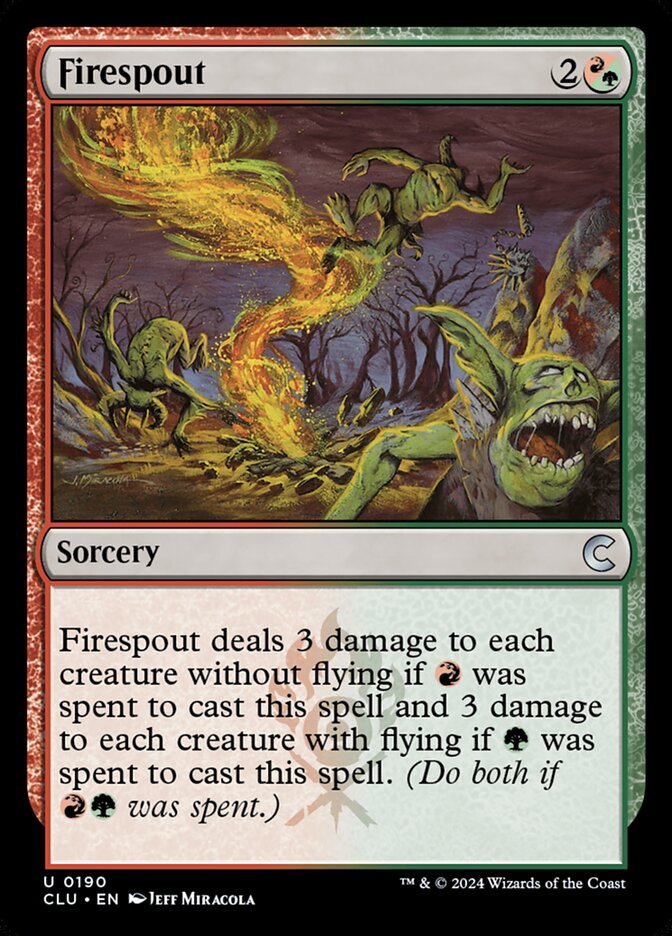 Firespout card front