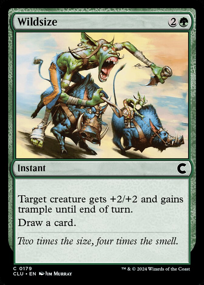 Wildsize card front