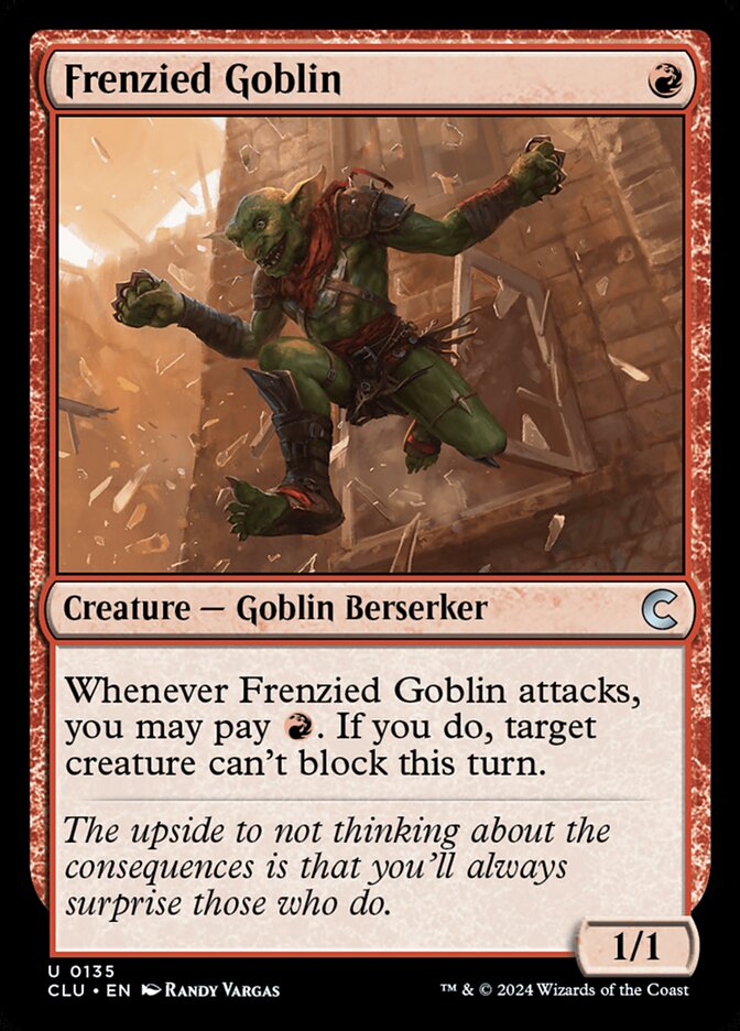 Frenzied Goblin card front