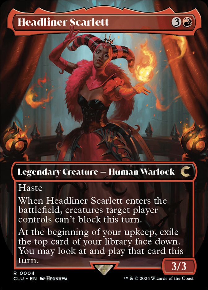 Headliner Scarlett card front