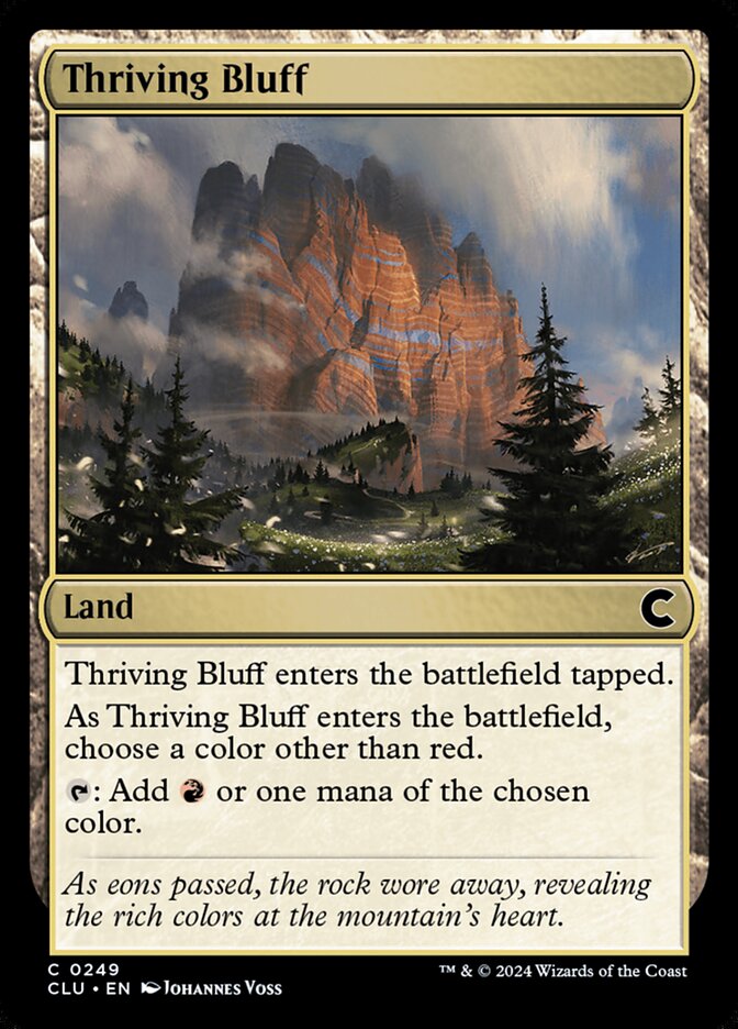 Thriving Bluff card front