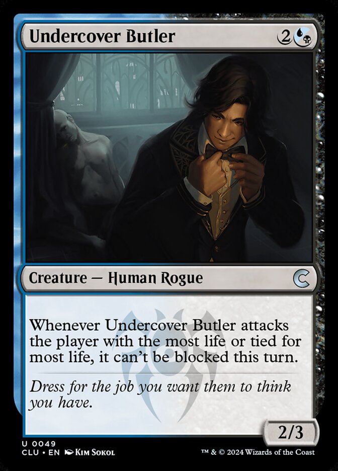Undercover Butler card front