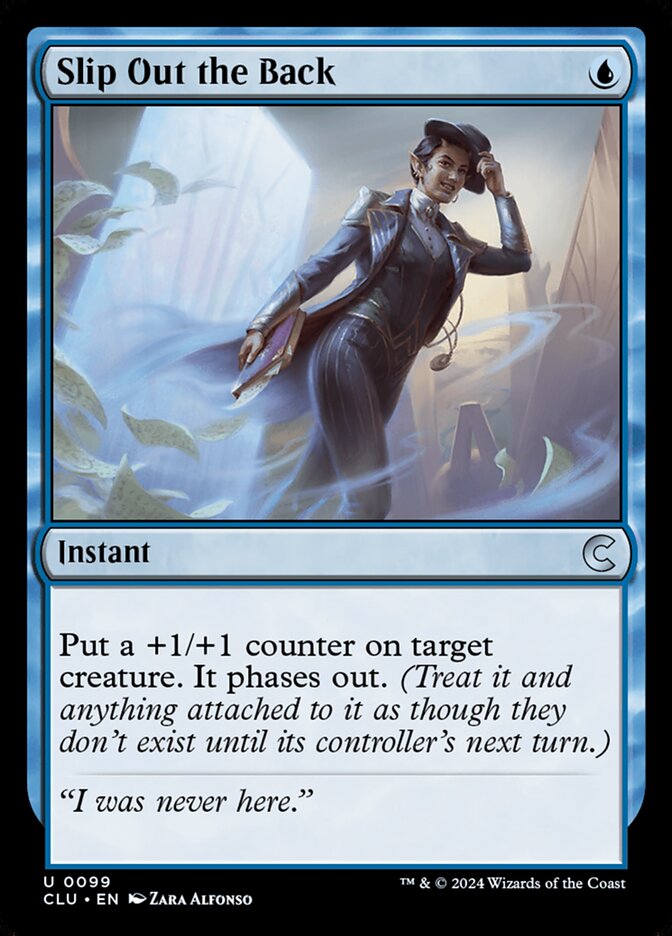 Slip Out the Back card front