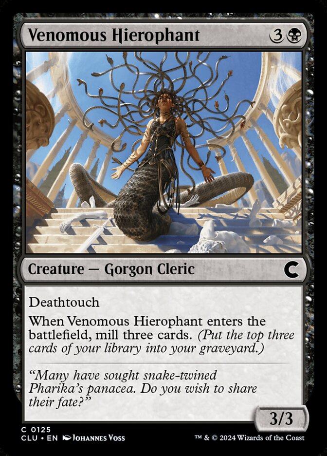 Venomous Hierophant card front