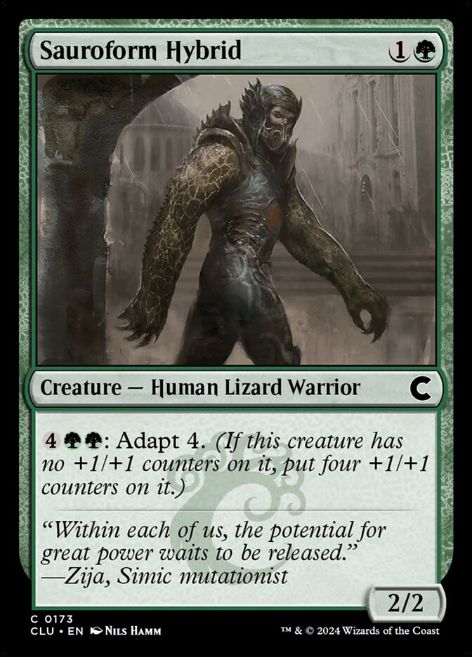 Sauroform Hybrid card front