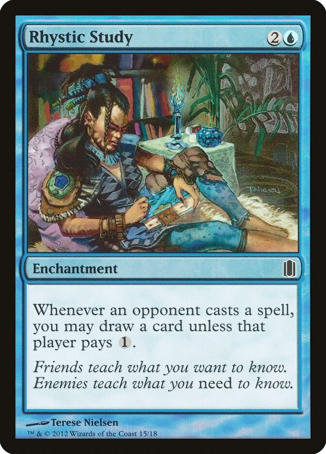 Rhystic Study card front