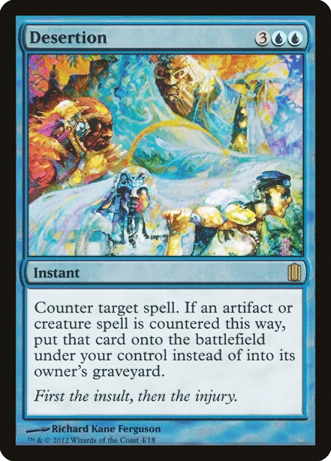 Desertion card front