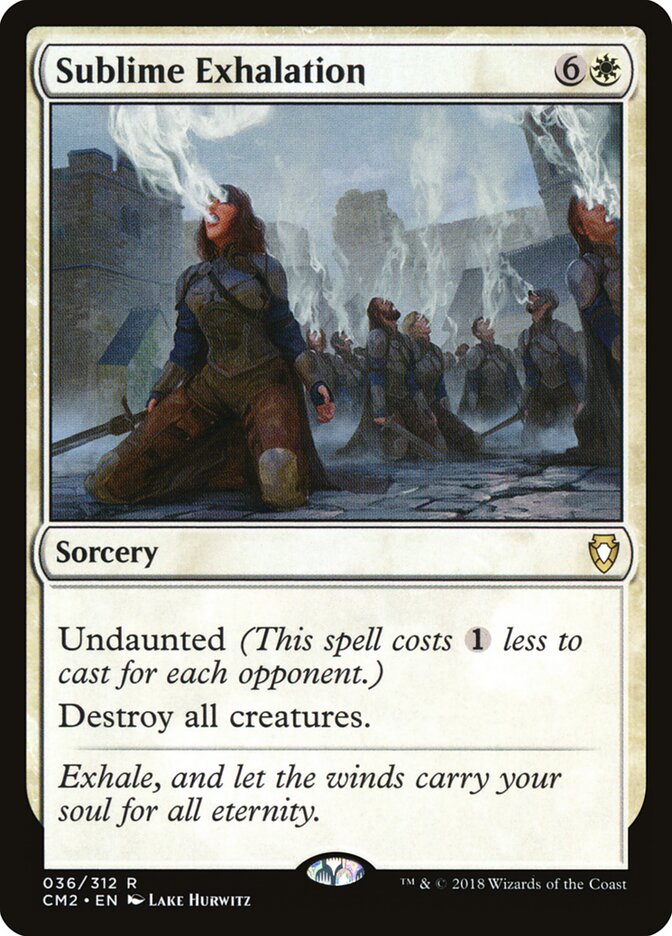 Sublime Exhalation card front