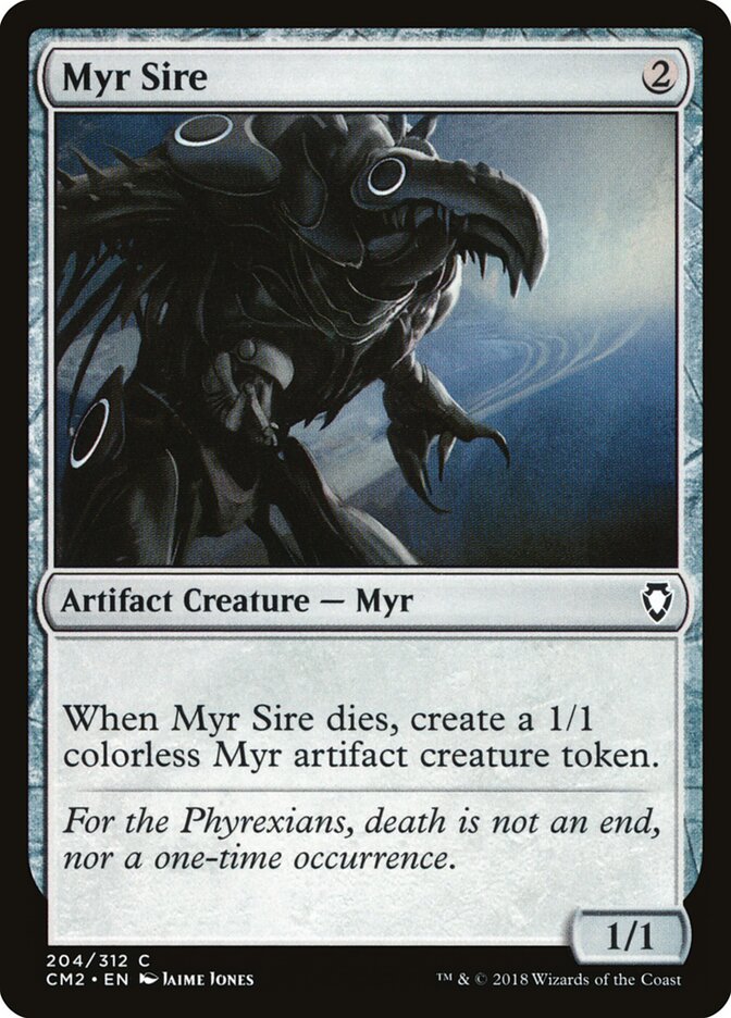 Myr Sire card front