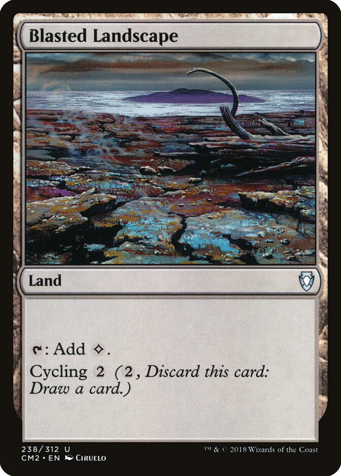 Blasted Landscape card front