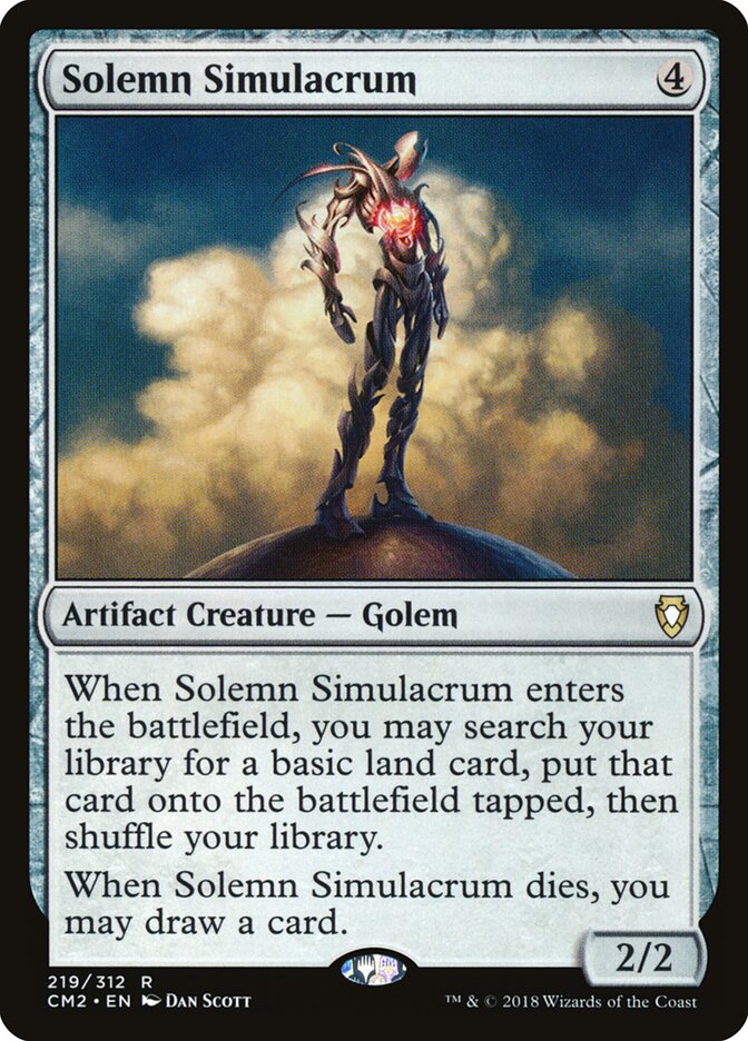 Solemn Simulacrum card front