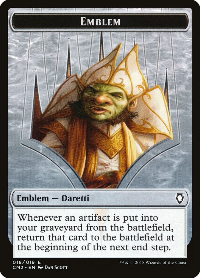 Daretti, Scrap Savant Emblem card front